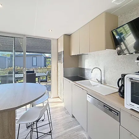 Vakantiehuis Mobil-home Confort 6 Pers, 200m Plage, Piscine Chauffee, 2 Sdb, Jullouville. - Fr-1-361a-58 Jullouville-les-Pins