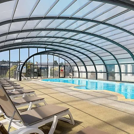 펜션 Mobil-home Confort 6 Pers, 200m Plage, Piscine Chauffee, 2 Sdb, Jullouville. - Fr-1-361a-58