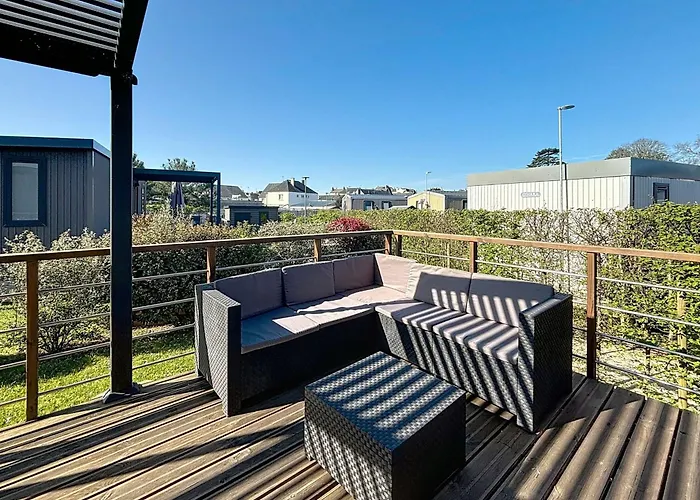 別荘 Mobil-home Confort 6 Pers, 200m Plage, Piscine Chauffee, 2 Sdb, Jullouville. - Fr-1-361a-58 *